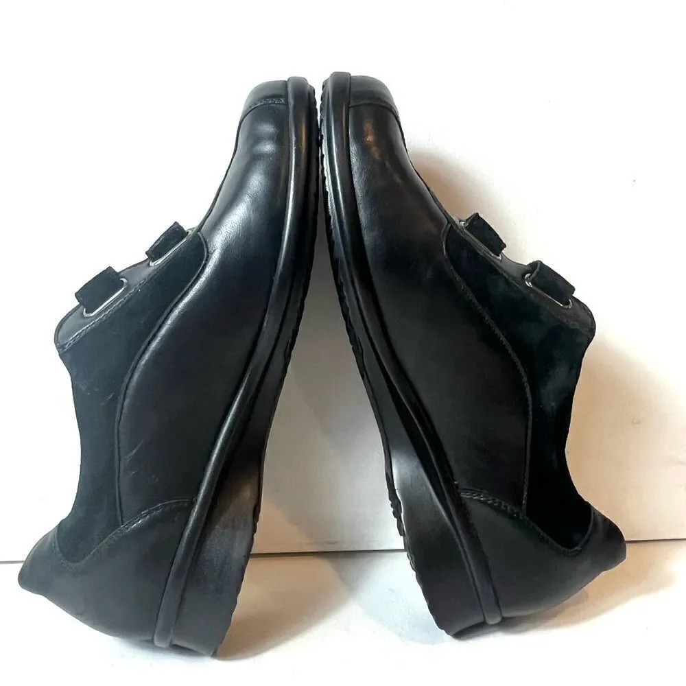 Fidelio Fenja F Magic Stretch Women’s Black Leather Orthotic Shoes UK 6.5 US 8.5